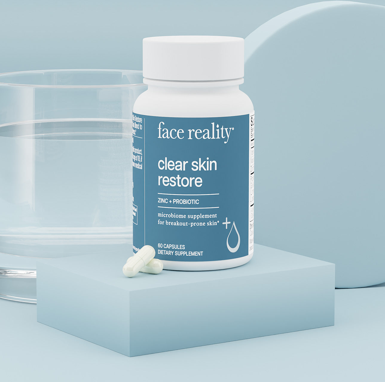 Clear skin Restore Zinc + Probiotic